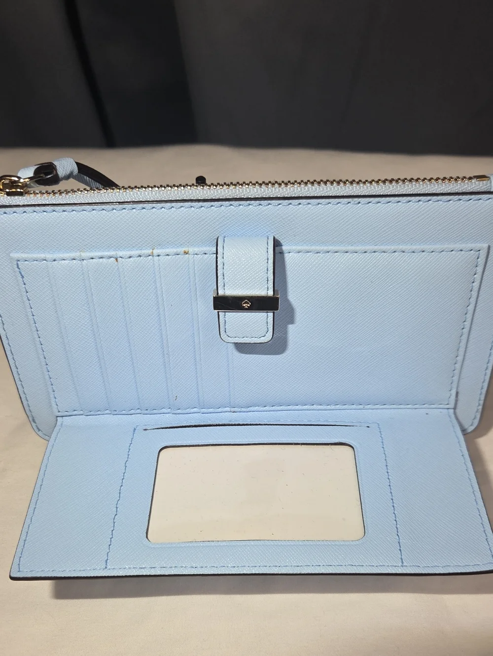 KATE SPADE Karolina Cedar Street Sky Blue Wallet Wristlet